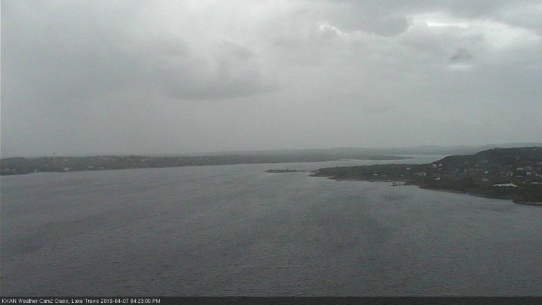 Lake Travis webcam, April 7, 2019 3:25 PM CT