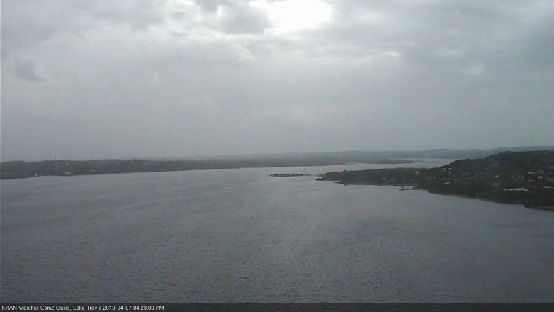 Lake Travis webcam, April 7, 2019 3:30 PM CT