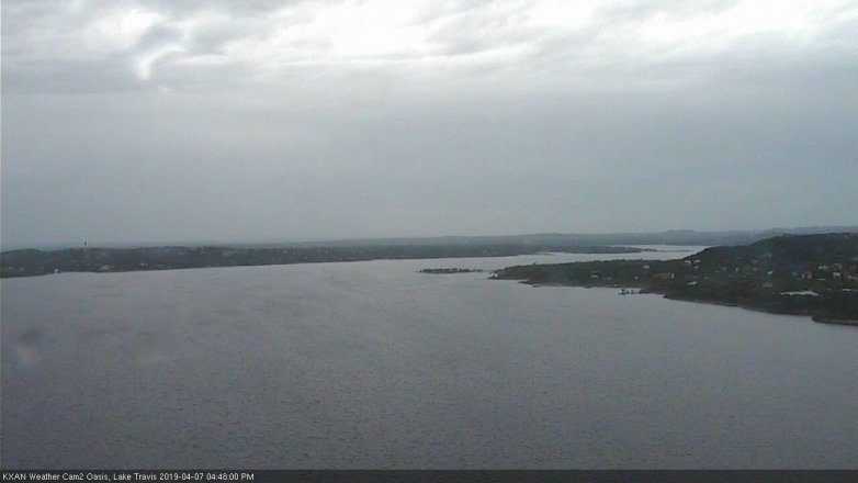 Lake Travis webcam, April 7, 2019 3:50 PM CT