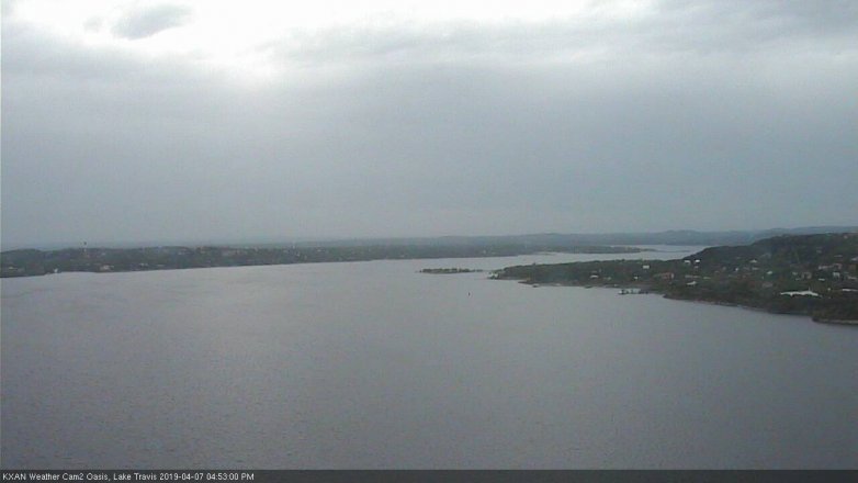 Lake Travis webcam, April 7, 2019 3:55 PM CT