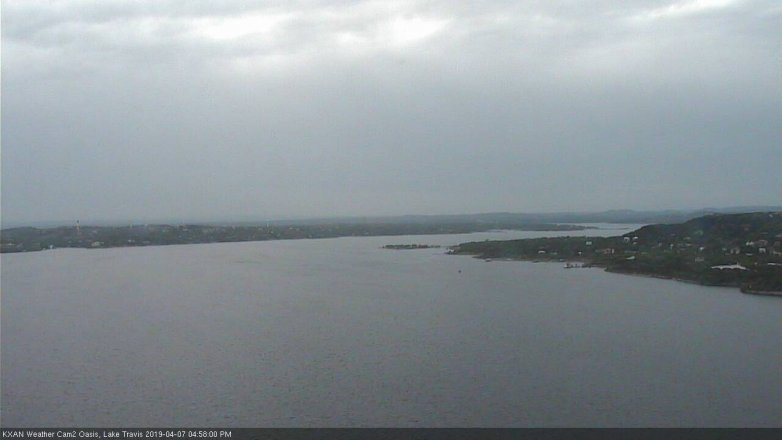 Lake Travis webcam, April 7, 2019 4:00 PM CT