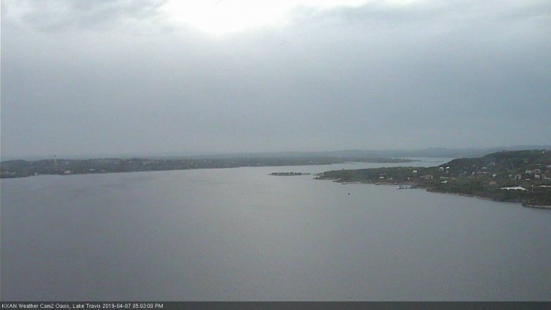 Lake Travis webcam, April 7, 2019 4:05 PM CT