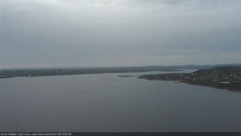 Lake Travis webcam, April 7, 2019 4:20 PM CT