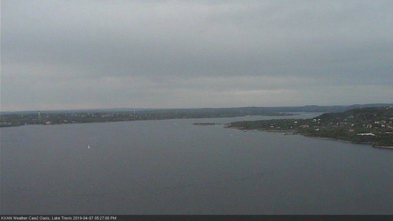 Lake Travis webcam, April 7, 2019 4:30 PM CT