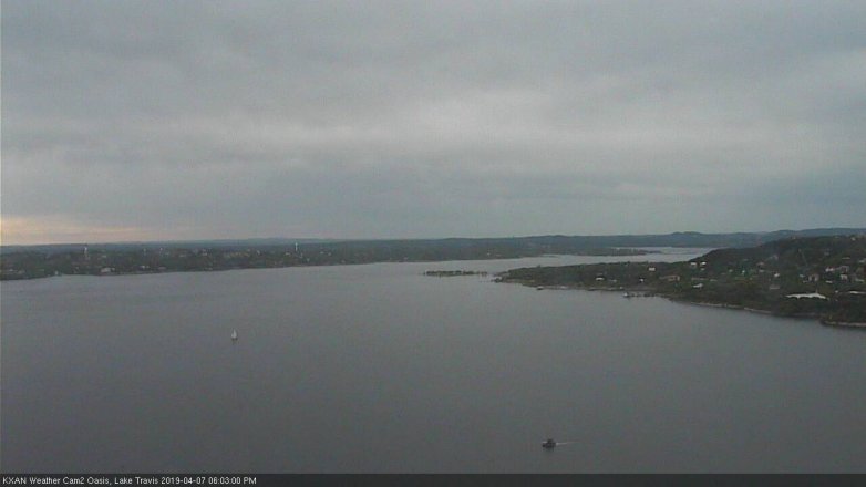 Lake Travis webcam, April 7, 2019 5:05 PM CT