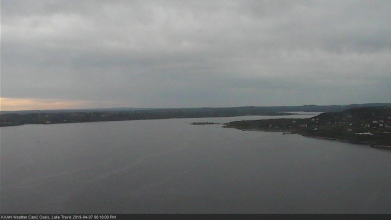 Lake Travis webcam, April 7, 2019 5:20 PM CT