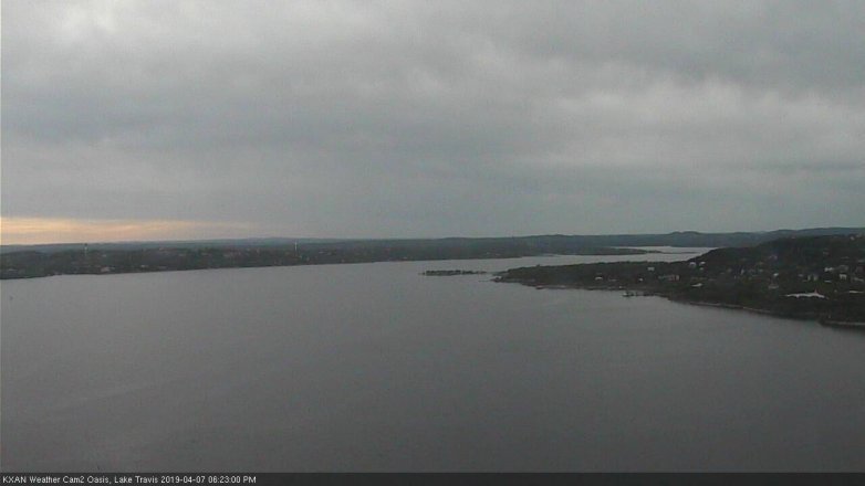 Lake Travis webcam, April 7, 2019 5:25 PM CT