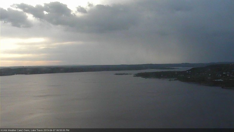 Lake Travis webcam, April 7, 2019 6:00 PM CT