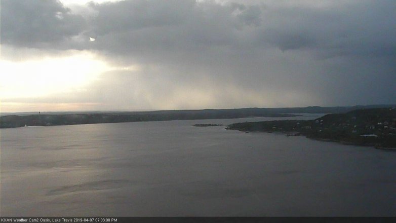 Lake Travis webcam, April 7, 2019 6:05 PM CT