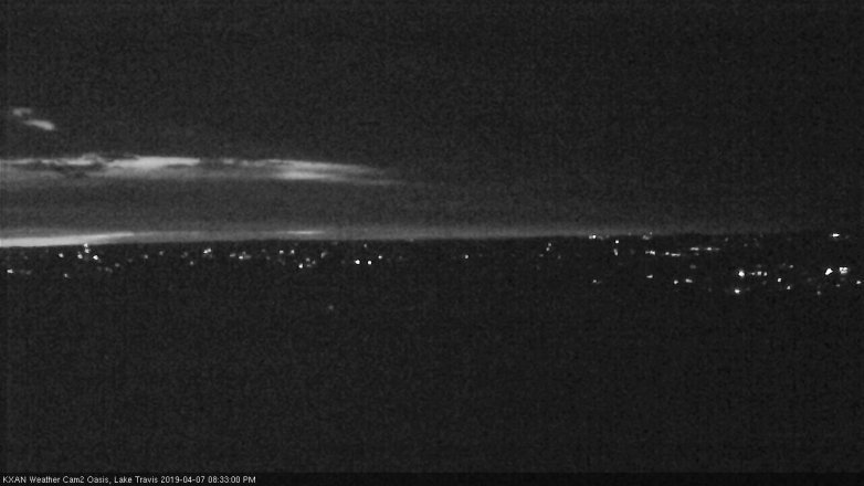 Lake Travis webcam, April 7, 2019 7:35 PM CT