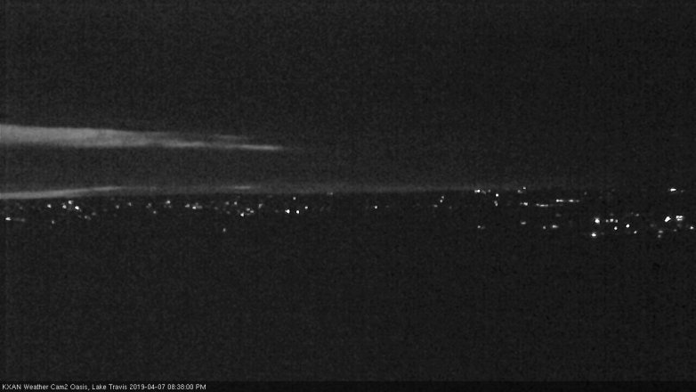 Lake Travis webcam, April 7, 2019 7:40 PM CT