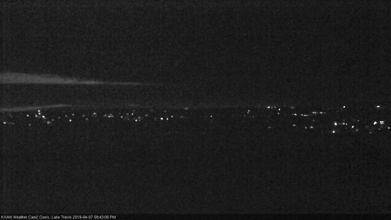Lake Travis webcam, April 7, 2019 7:45 PM CT