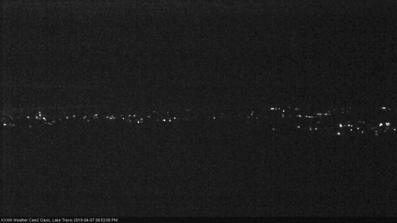 Lake Travis webcam, April 7, 2019 7:55 PM CT