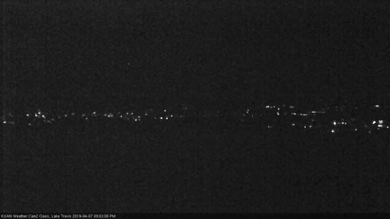 Lake Travis webcam, April 7, 2019 8:05 PM CT