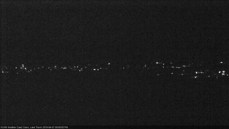 Lake Travis webcam, April 7, 2019 8:10 PM CT