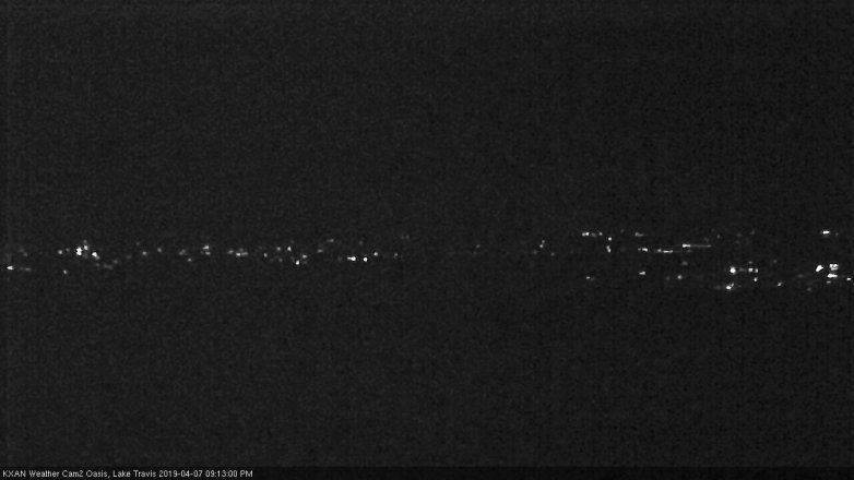 Lake Travis webcam, April 7, 2019 8:15 PM CT