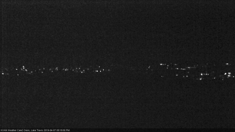 Lake Travis webcam, April 7, 2019 8:20 PM CT