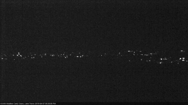 Lake Travis webcam, April 7, 2019 8:40 PM CT