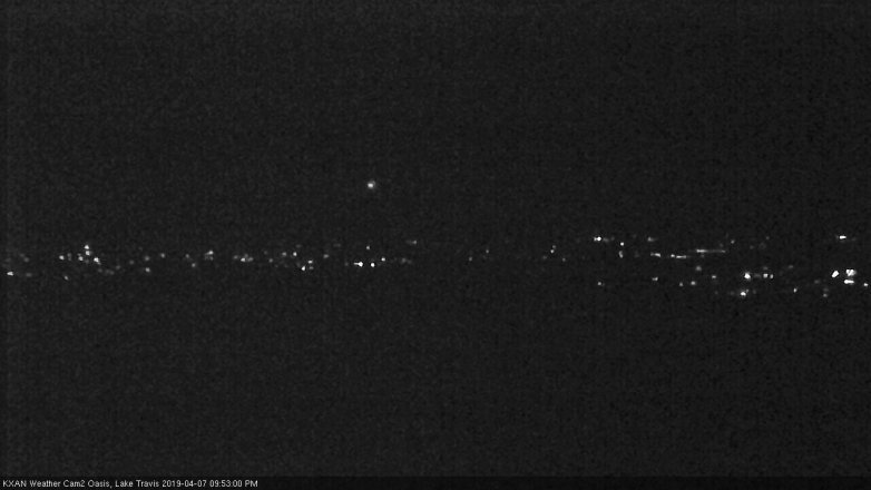 Lake Travis webcam, April 7, 2019 8:55 PM CT