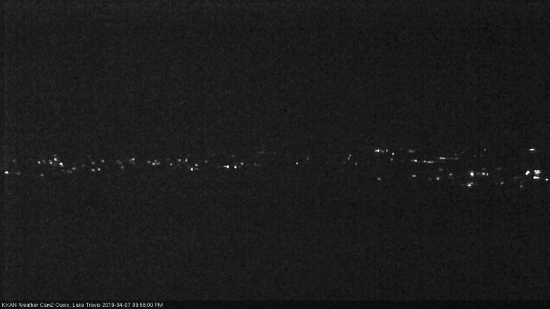Lake Travis webcam, April 7, 2019 9:00 PM CT