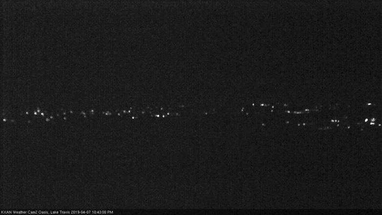 Lake Travis webcam, April 7, 2019 9:45 PM CT