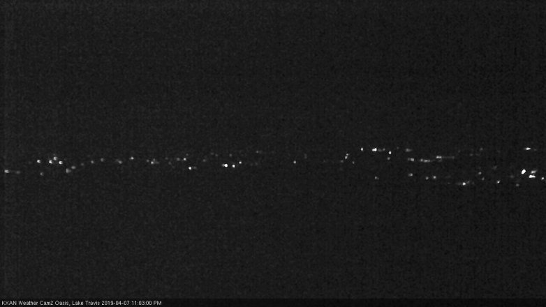 Lake Travis webcam, April 7, 2019 10:05 PM CT
