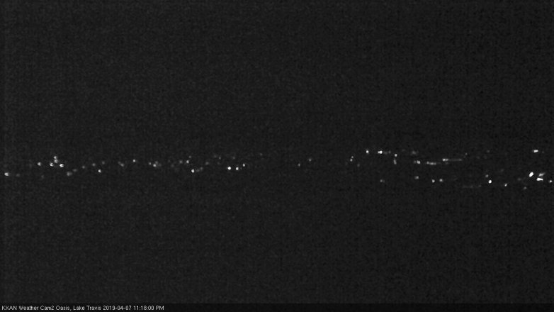 Lake Travis webcam, April 7, 2019 10:20 PM CT