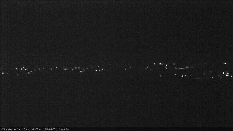 Lake Travis webcam, April 7, 2019 10:25 PM CT