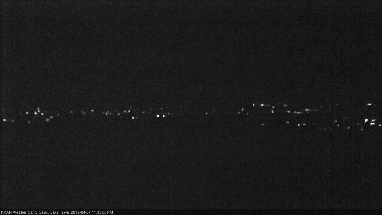 Lake Travis webcam, April 7, 2019 10:35 PM CT