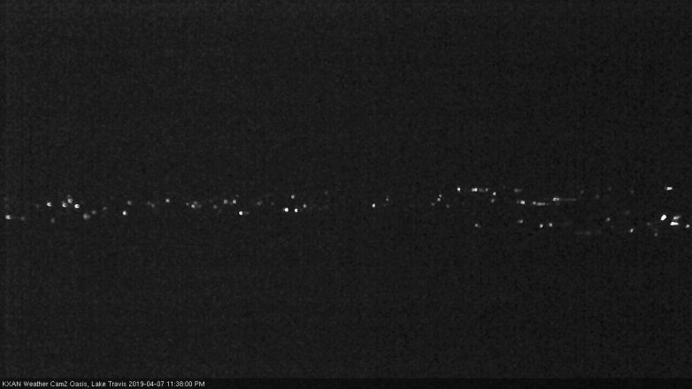 Lake Travis webcam, April 7, 2019 10:40 PM CT