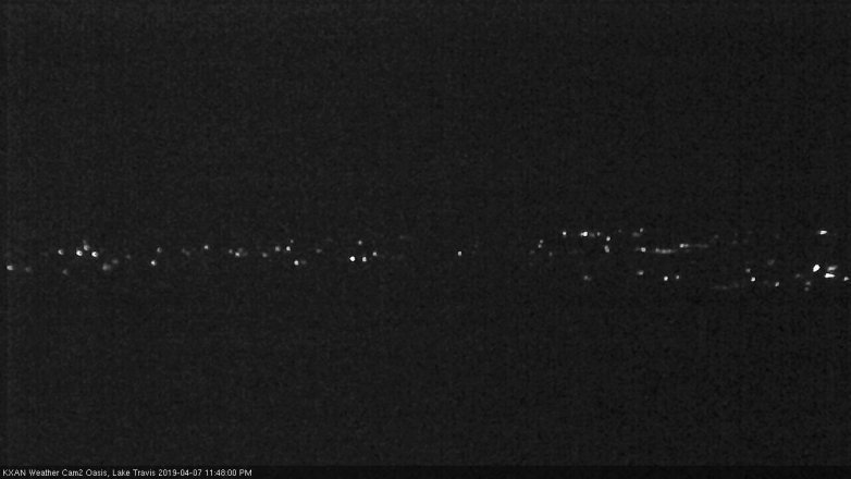 Lake Travis webcam, April 7, 2019 10:50 PM CT