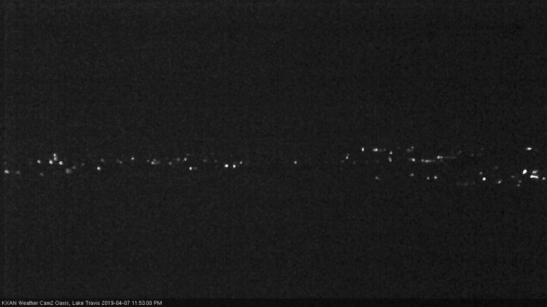 Lake Travis webcam, April 7, 2019 10:55 PM CT