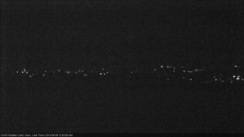 Lake Travis webcam, April 7, 2019 11:05 PM CT