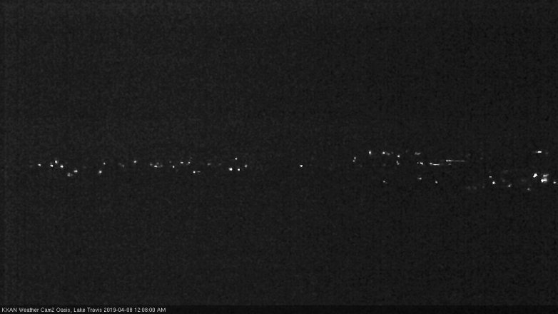 Lake Travis webcam, April 7, 2019 11:10 PM CT
