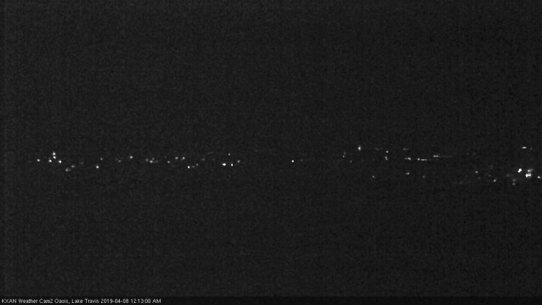 Lake Travis webcam, April 7, 2019 11:15 PM CT