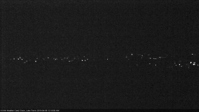 Lake Travis webcam, April 7, 2019 11:20 PM CT