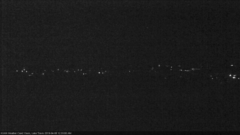 Lake Travis webcam, April 7, 2019 11:35 PM CT