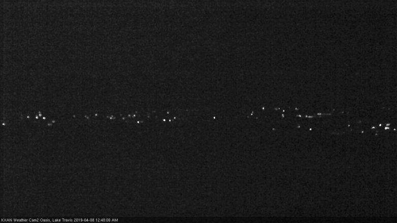 Lake Travis webcam, April 7, 2019 11:50 PM CT