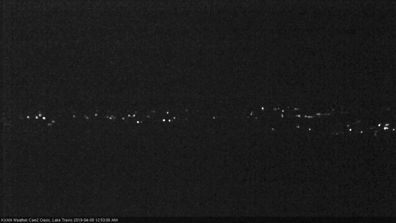 Lake Travis webcam, April 7, 2019 11:55 PM CT