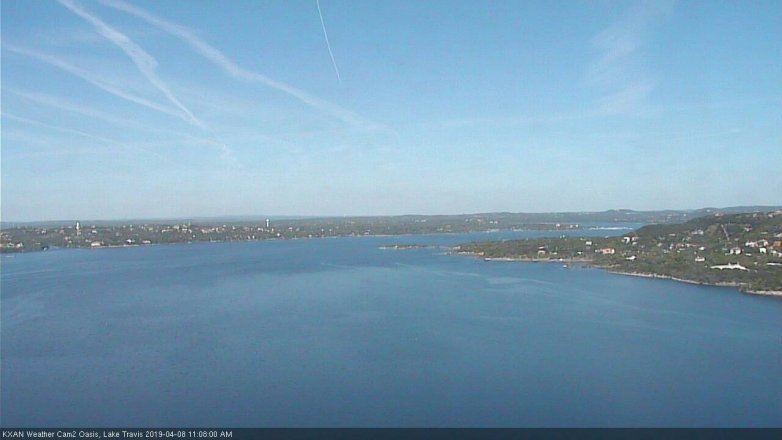 Lake Travis webcam, April 8, 2019 10:10 AM CT