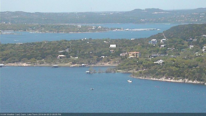 Lake Travis webcam, April 8, 2019 12:10 PM CT