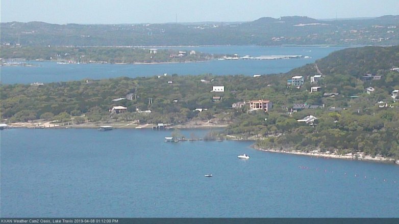 Lake Travis webcam, April 8, 2019 12:15 PM CT