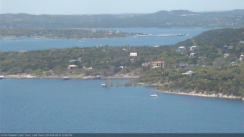Lake Travis webcam, April 8, 2019 12:35 PM CT