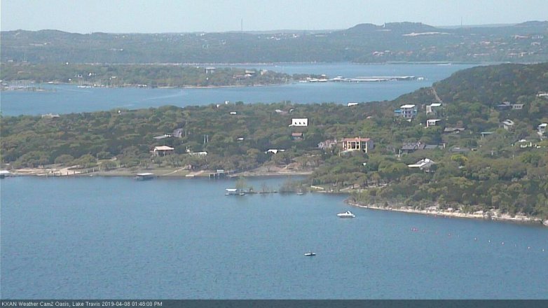 Lake Travis webcam, April 8, 2019 12:50 PM CT