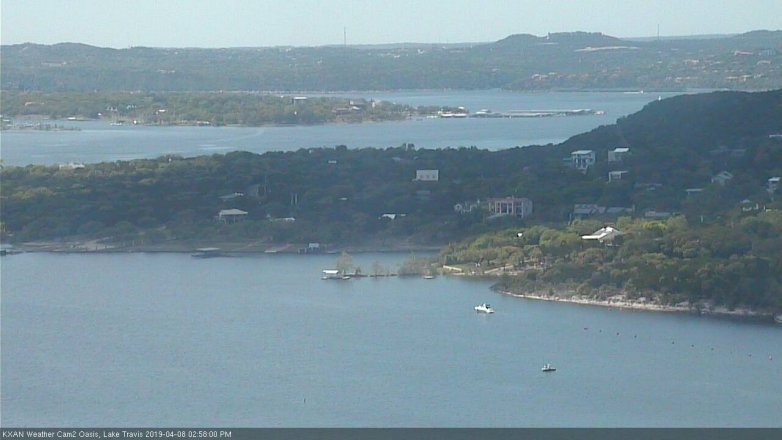 Lake Travis webcam, April 8, 2019 2:00 PM CT