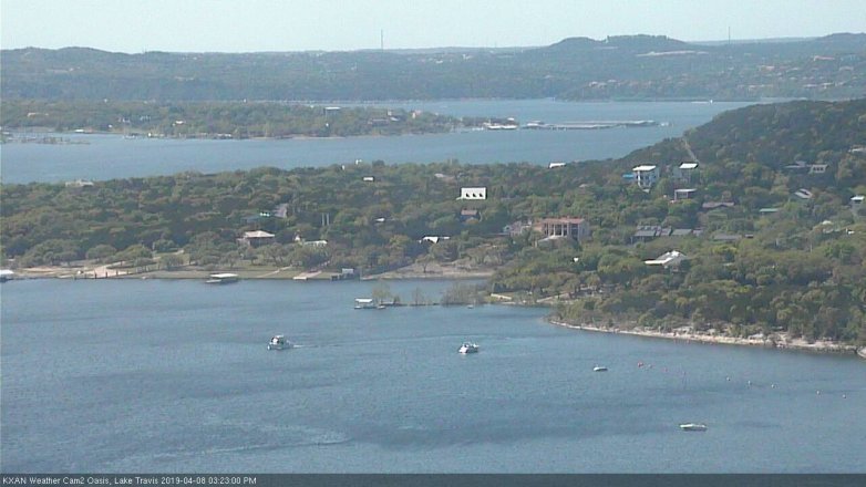 Lake Travis webcam, April 8, 2019 2:25 PM CT