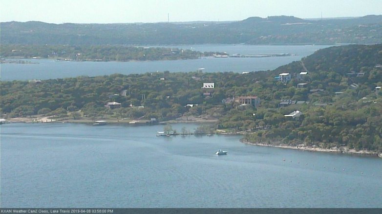 Lake Travis webcam, April 8, 2019 3:00 PM CT