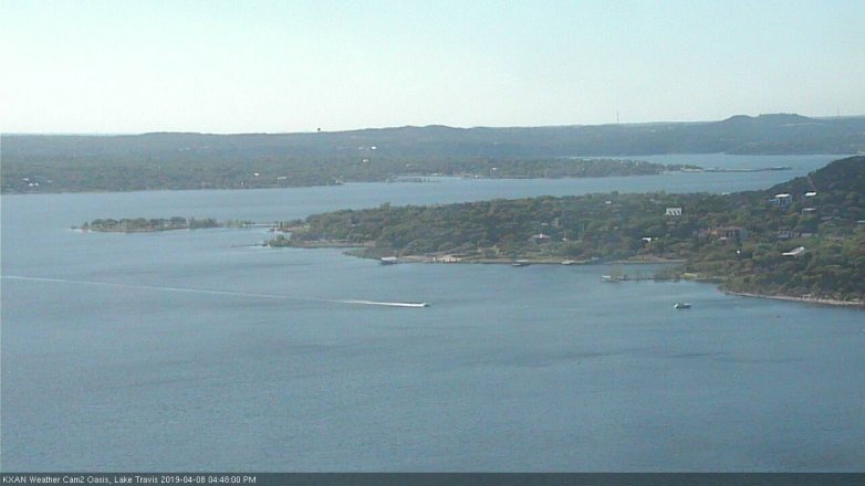 Lake Travis webcam, April 8, 2019 3:50 PM CT