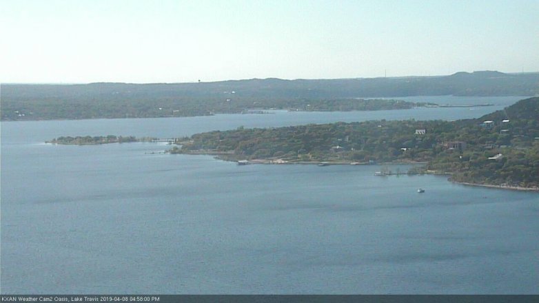 Lake Travis webcam, April 8, 2019 4:00 PM CT