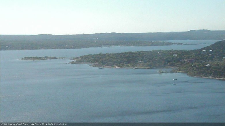 Lake Travis webcam, April 8, 2019 4:15 PM CT